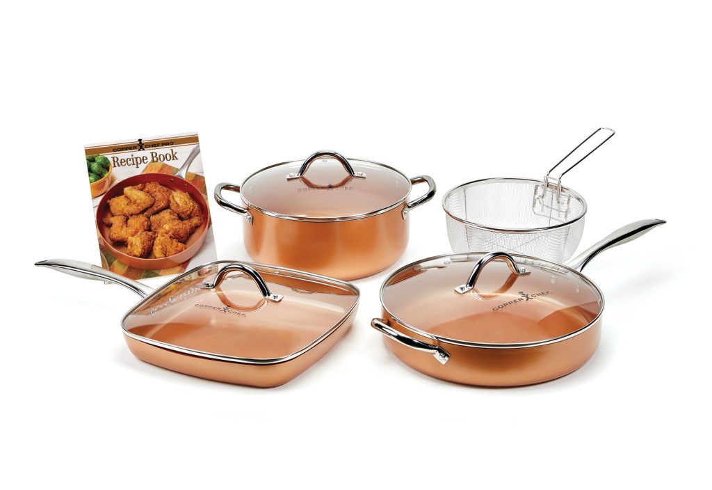 Copper Chef® Pro Signature 8Piece Set Support Copper Chef
