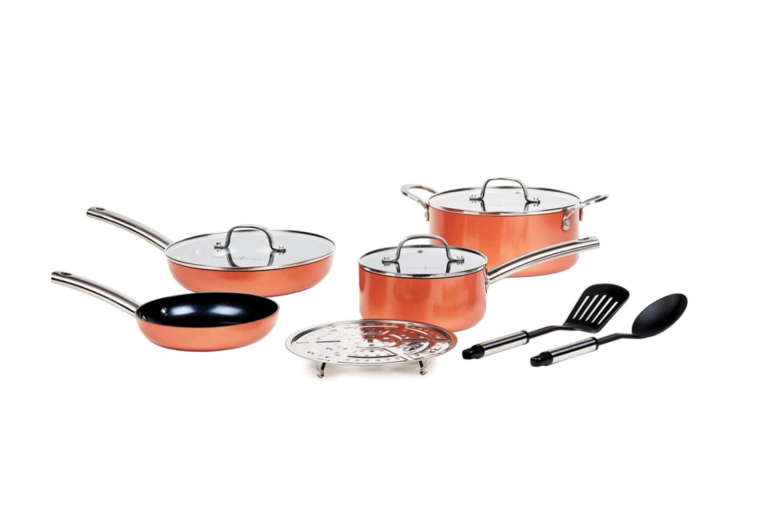 Copper Chef® Black Diamond Cookware Set, 10Pc Support Copper Chef